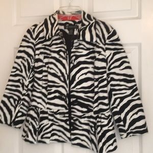 Zebra print INC jacket